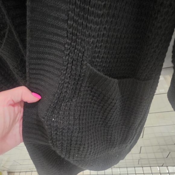 Women's Black Sweater Cardigan - Picture 2 of 4